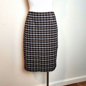 J.Jill Houdstood Print Ponte High-Rise Pencil Elastic Waist Skirt Size Petite S